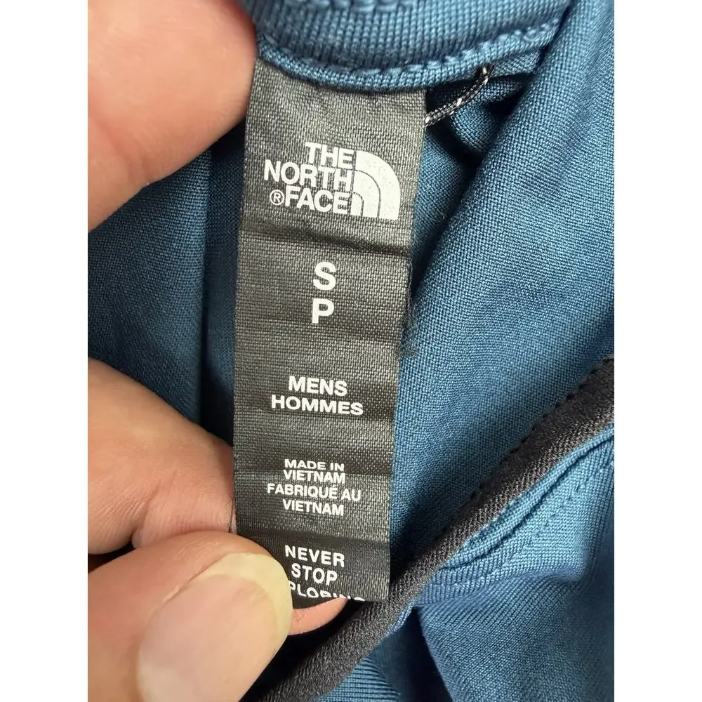 The North Face FlashDry Hoodie Men’s Small Blue Performance Pullover Stretch